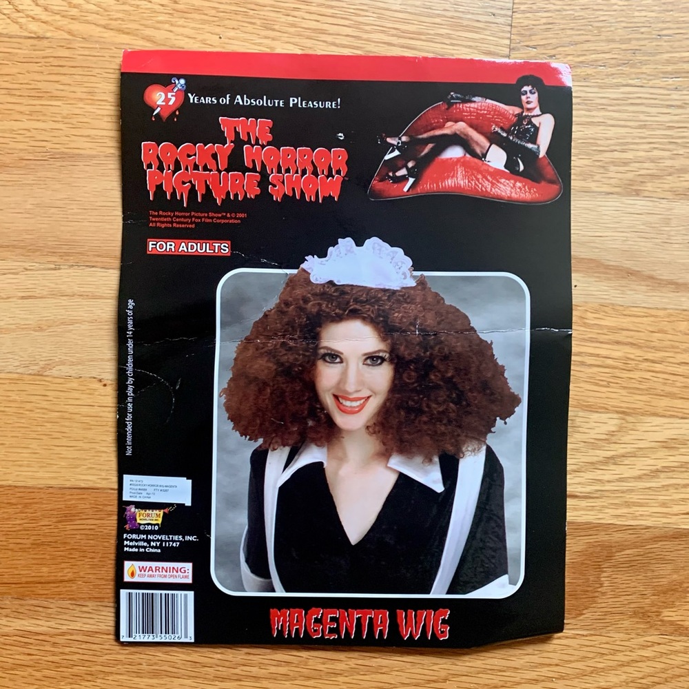 Magenta Wig for Rocky Horror Costume